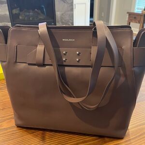 Woolrich large leather tote 